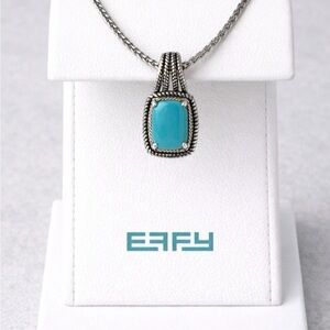 Effy Sterling silver 925 Turquoise Blue Stone Pendant Necklace/Gift
